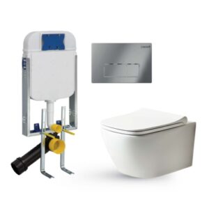 Σετ Λεκάνη Κρεμαστή με Καζανάκι Εντοιχισμού 5001-200 GR5001