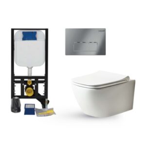 Σετ Λεκάνη Κρεμαστή με Καζανάκι Εντοιχισμού 5003-200