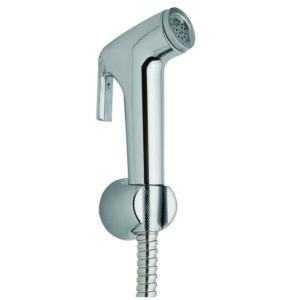 Ντουζ Μπιντέ Με Σπιράλ & Βάση Τοίχου ΑΒS Χρωμέ 52105