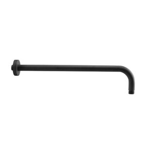 6460 N ΒΡΑΧΙΟΝΑΣ ΣΤΡΟΓΓΥΛΟΣ 39cm BLACK MATT (6660Ν)6460N ROUND WALL MOUNTED SHOWER ARM BLACK MATT BLACK MATT (6660N)