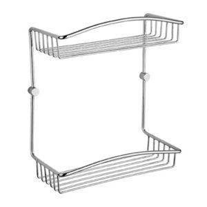 74062 ΡΑΦΙΕΡΑ ΙΝΟΧ ΔΙΠΛΗ ΒΑΡΕΩΣ ΤΥΠΟΥ  30x15cm74062 HEAVY DUTY DOUBLE BATHROOM SHELF 30 X 15 CM