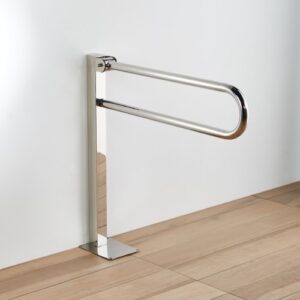 82008 ΑΜΕΑ ΜΠΑΡΑ ΑΝΑΚΛΙΝΟΜΕΝΗ ΜΕ ΚΟΛΩΝΑ ΣΤΗΡΙΞΗΣ 76cm INOX ΧΡΩΜΕ82008 SWIVELLING HANDRAIL WITH SUPPORT PILLAR 76cm INOX CHROME