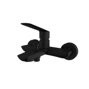 9900Ν SLEEK ΜΠΑΤΑΡΙΑ ΛΟΥΤΡΟΥ ΜΕ ΤΗΛΕΦΩΝΟ & ΣΠΙΡΑΛ BLACK MATT9900Ν SLEEK BATH SHOWER FAUCET WITH HAND SHOWER, HOLDER AND FLEXIBLE HOSE BLACK MATT