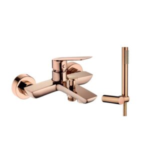 9900RG SLEEK ΜΠΑΤΑΡΙΑ ΛΟΥΤΡΟΥ SLEEK ROZE GOLD9900RG SLEEK BATH SHOWER FAUCET WITH HAND SHOWER, HOLDER AND FLEXIBLE HOSE ROSE GOLD