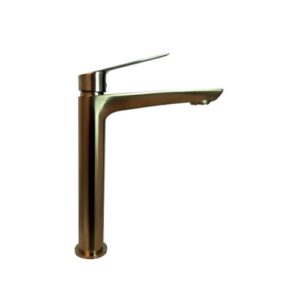 9914ZB ΜΠΑΤΑΡΙΑ ΝΙΠΤΗΡΑ ΨΗΛΗ  SLEEK BRUSHED MATT9914ZB TALL BASIN FAUCET WITH OVERFLOW POP-UP SLEEK BRUSHED MATT