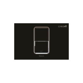 FP8002.02 ΠΛΑΚΕΤΑ ΧΕΙΡΙΣΜΟΥ ΜΕ ΦΩΤΟΚΥΤΤΑΡΟ ΜΠΑΤΑΡΙΑΣ ΧΡΩΜΑ ΜΑΥΡΗFP8002.02 CONCEALED CISTERN CONTROL PANEL WITH SENSOR BLACK