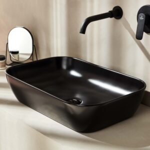 LOF060 NM LOF ΝΙΠΤΗΡΑΣ BLACK ΜΑΤT ΕΛΕΥΘ. ΤΟΠΟΘΕΤΗΣΗΣ 60x40cmLOF060 NM LOF BLACK ΜΑΤT MOUNTED WASHBASIN 60x40cm