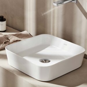 LP040 LOOP ΝΙΠΤΗΡΑΣ 40x40cm ΕΛΕΥΘ. ΤΟΠΟΘΕΤΗΣΗΣ LP040 LOOP MOUNTED WASHBASIN 40x40cm