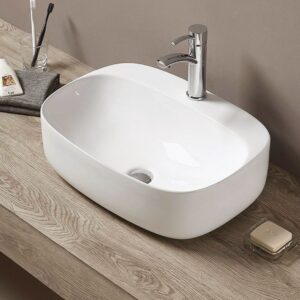 Νιπτήρας Επικαθήμενος Novel 60x44,3x15cm NOV058 Λευκός