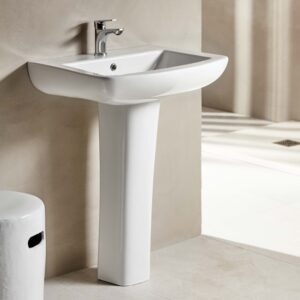 Νιπτήρας Επικαθήμενος Plaza 60x48,5 cm Λευκός