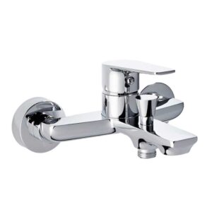 Μπαταρία Λουτρού Αναμεικτική με Τηλέφωνο Βάση Σπιράλ ROMA 61031-1