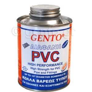 Κόλλα PVC Βαρέως Τύπου Gento Διάφανη 125ml