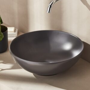 TOL140A ΝΙΠΤΗΡΑΣ ANTHRACITE MATT Φ40 ΕΛΕΥΘ. ΤΟΠΟΘΕΤΗΣΗΣTOL140A MOUNTED WASHBASIN ANTHRACITE MATT Φ40