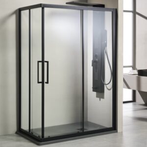 Παραλληλόγραμμη Καμπίνα Versus 400 VH N Μαύρη Ματ Με Νανοτεχνολογία Γωνιακής Εισόδου