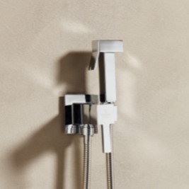 Σύστημα Μπιντέ Εντοιχιζόμενο Ζεστό/Κρύο με Τηλέφωνο & Σπιράλ Τετράγωνο 3373