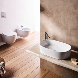 COR055 CORONA ΝΙΠΤΗΡΑΣ ΕΠΙΚΑΘΗΜΕΝΟΣ 55x35x14cmCOR055 CORONA MOUNTED WASHBASIN 55x35x14cm