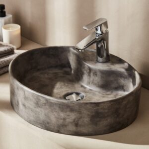 FON052A FONTANA ANTHRACITE ΝΙΠΤΗΡΑΣ 52x42x13cmFON052A FONTANA WASHBASIN ANTHRACITE 52x42x13cm