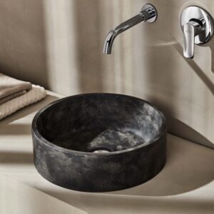 ESS040A  ESSENZA ANTHRACITE ΝΙΠΤΗΡΑΣ  Φ40cmESS040A ESSENZA WASHBASIN ANTHRACITE Φ40cm