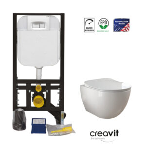 Σετ Λεκάνη Κρεμαστή με Καζανάκι Εντοιχισμού 5003-100