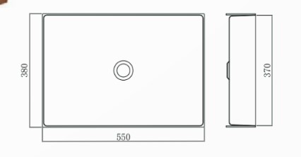 Νιπτήρας Επικαθήμενος Inox Gold Brushed PVD 55X38X10cm IN9812 G - Image 3