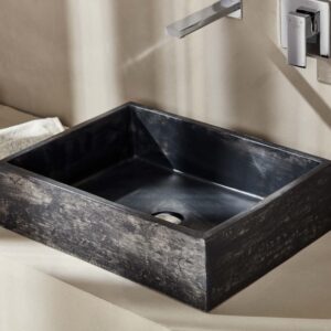 ROC052A  ROCK ANTHRACITE ΝΙΠΤΗΡΑΣ 52x38x14cmROC052A ROCK WASHBASIN ANTHRACITE 52x38x14cm