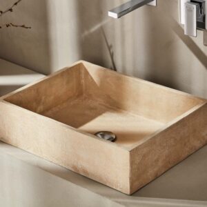 ROC052B ROCK BEIGE ΝΙΠΤΗΡΑΣ 52x38x14cmROC052B ROCK WASHBASIN BEIGE 52x38x14cm