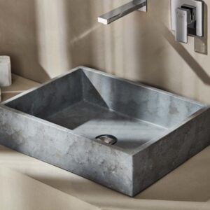 ROC052G  ROCK GREY ΝΙΠΤΗΡΑΣ 52x38x14cmROC052G ROCK WASHBASIN GREY 52x38x14cm