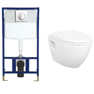 Σετ Λεκάνη με Καζανάκι Εντοιχισμού Prisma Razor 11183-120