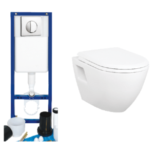 Σετ Λεκάνη Κρεμαστή με Καζανάκι Εντοιχισμού Standard Razor 11100-120