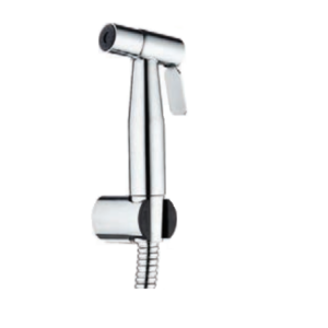 Ντουζ Μπιντέ Χρωμέ Με Σπιράλ & Βάση Τοίχου 52106 Kit Shut-Off Ιnox