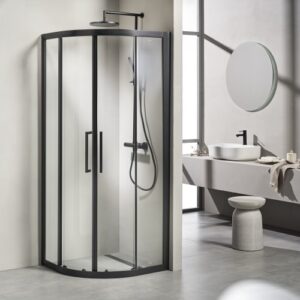 Ημικυκλική Καμπίνα Versus 400 VH RN Μαύρη Ματ με Νανοτεχνολογία