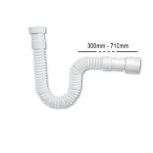 Σιφόνι Νιπτήρα 1 1/2" x Φ40/50 με Πλαστικό Παξιμάδι (απλό)