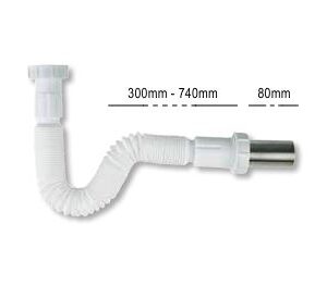 Σιφόνι 1 1/4" x Φ32 (θηλυκό) με Mεταλλική Έξοδο