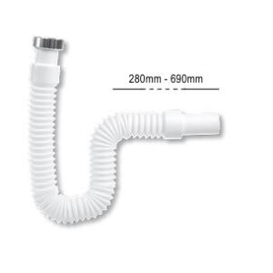 Σιφόνι 1 1/4" x Φ32 με Μεταλλικό Παξιμάδι NEMO