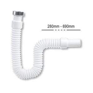 Σιφόνι 1 1/4" x Φ32/40 με Μεταλλικό Παξιμάδι